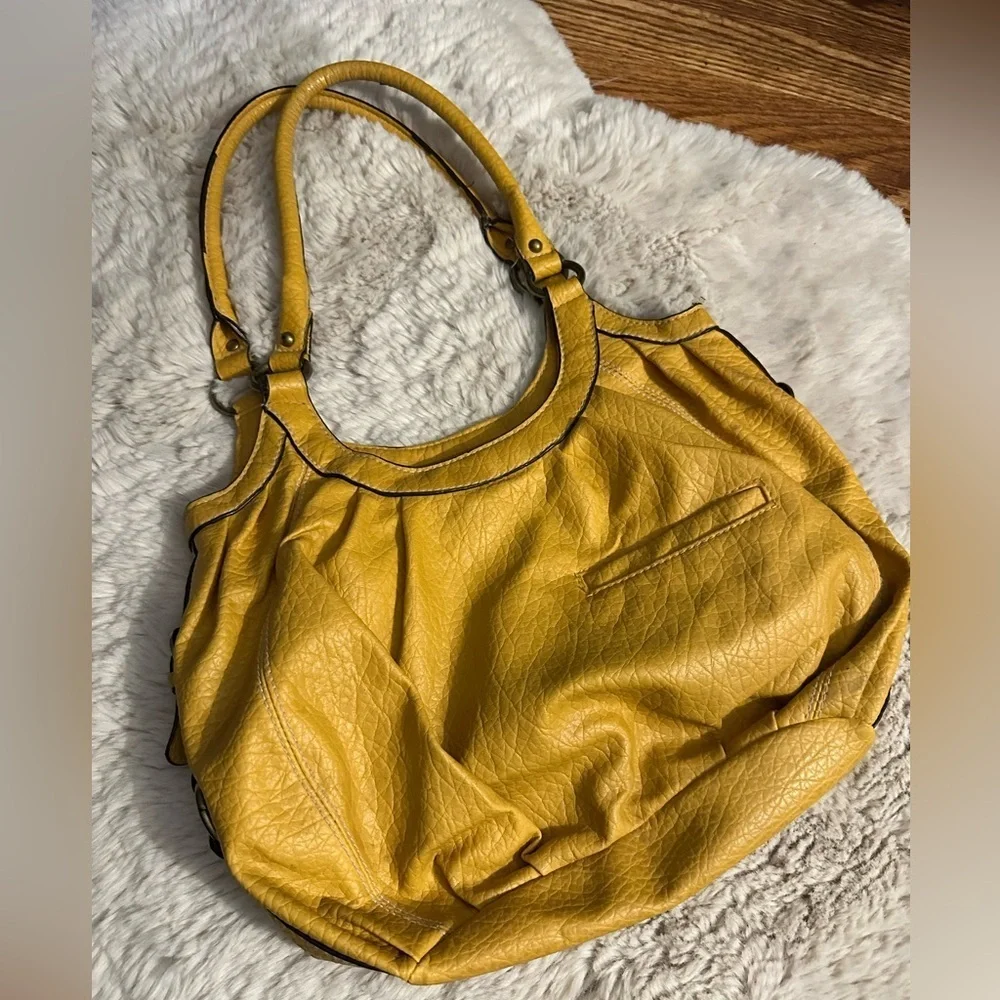 Strada Faux Leather Hobo Shoulder Bag